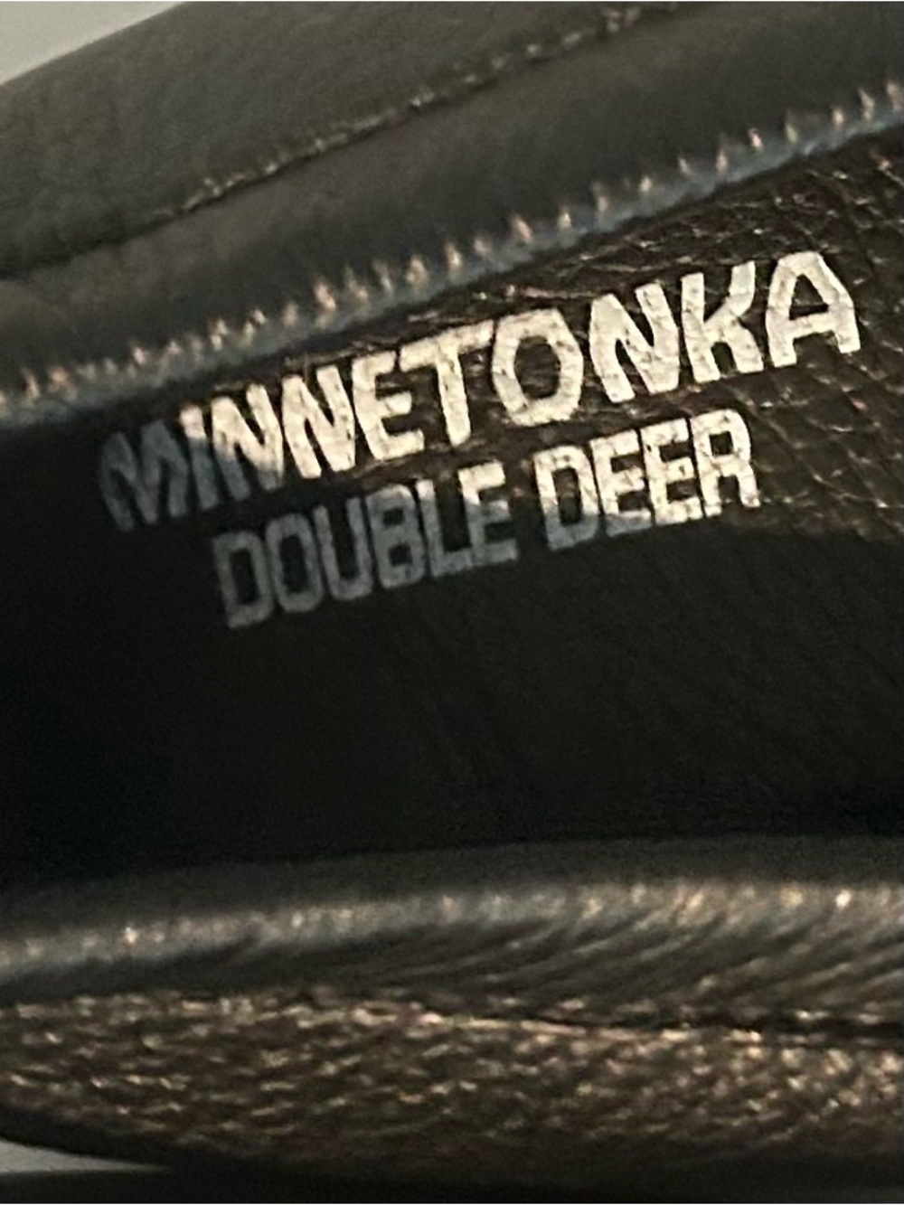 Minnetonka Men's Double Deerskin Softsole Moccasins Size 12 - Picture 5 of 10